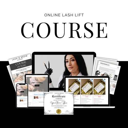 Online Lash Lift and Tint Certification